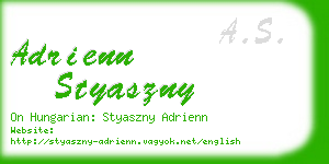 adrienn styaszny business card